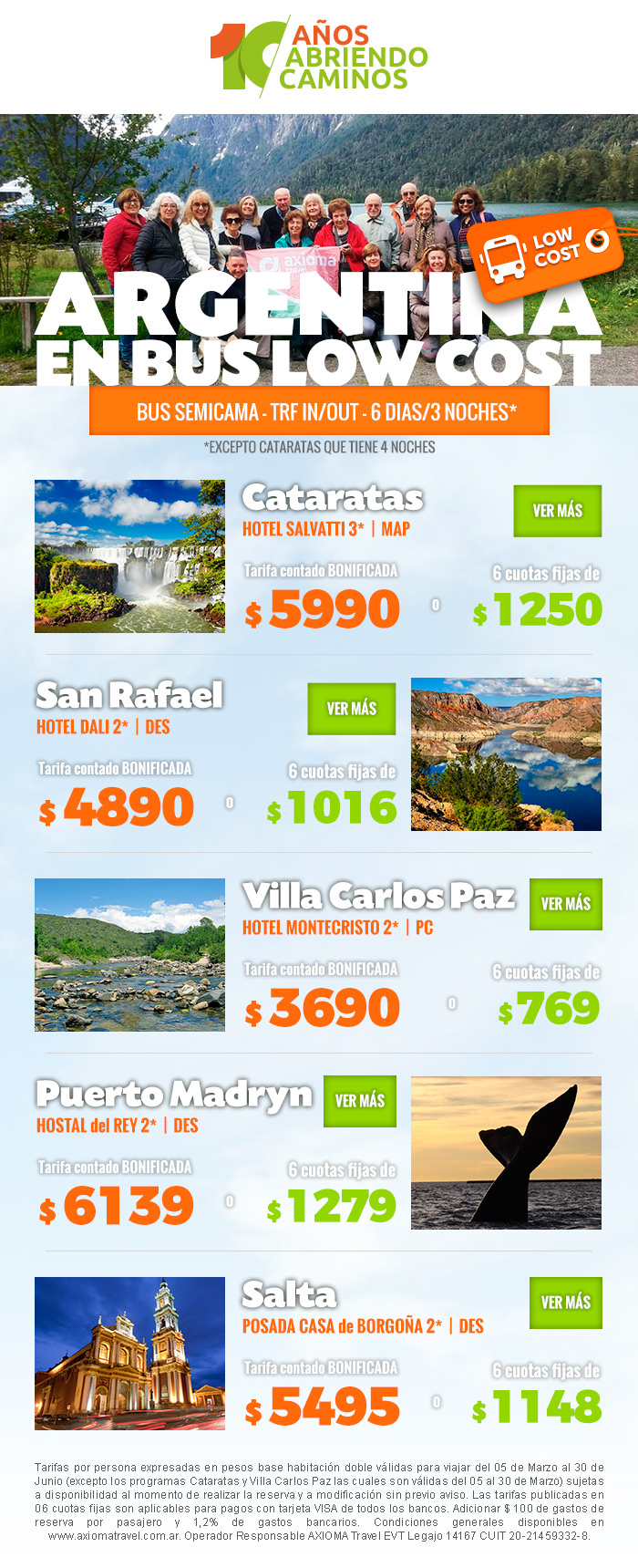 ver más detalles en www.axiomatravel.com.ar