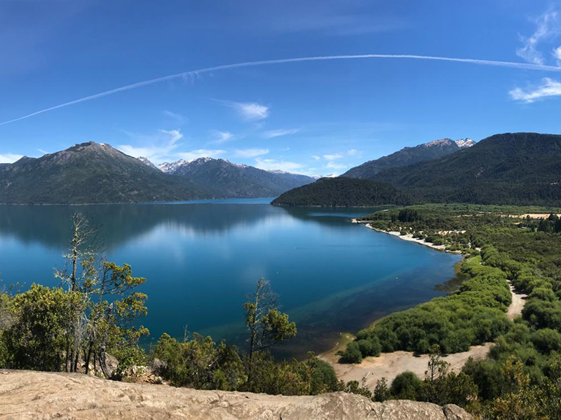 El Bolson con Campo de Tulipanes
